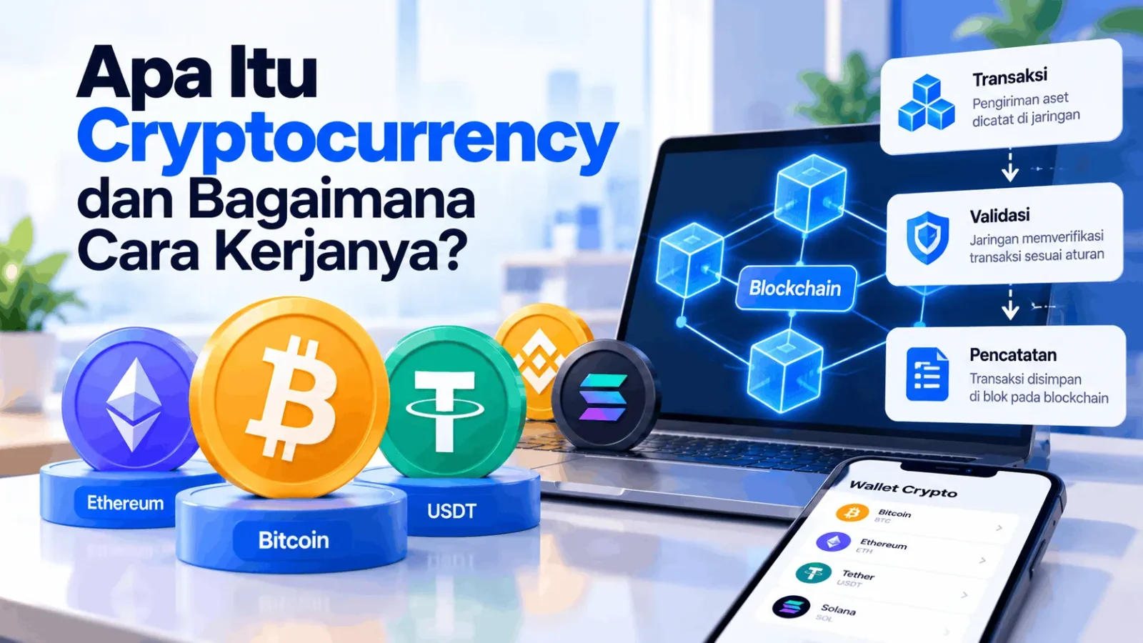 Apa Itu Cryptocurrency? Pengertian, Cara Kerja, dan Contohnya
