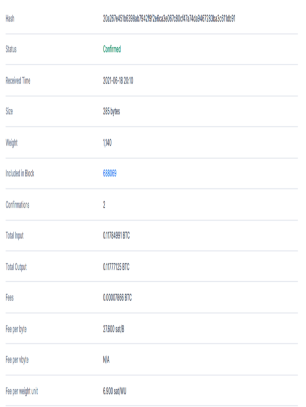 bukti transfer bitcoin